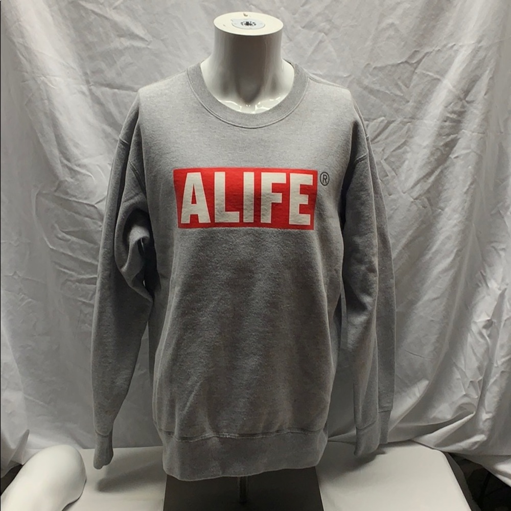 Alife gray crewneck used